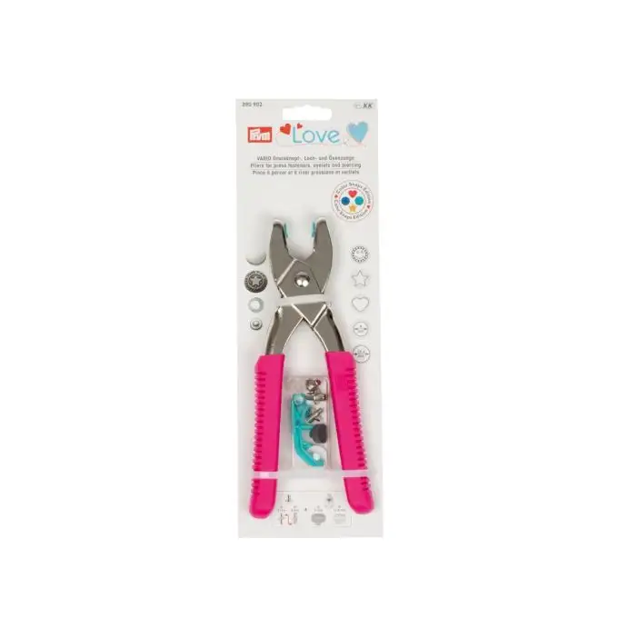 Pinza vario con strumenti fucsia 3-4mm - prym love