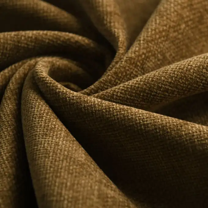 Tessuto velluto chenille Elisa tabacco