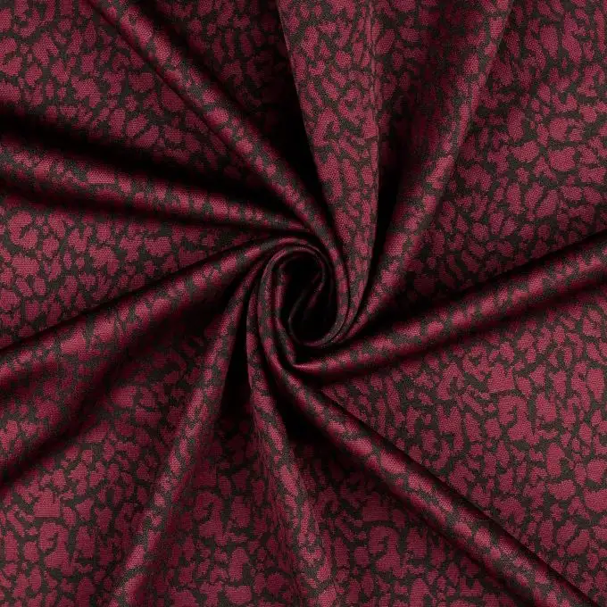 Maglia jacquard stretch stampata leopardo rosa