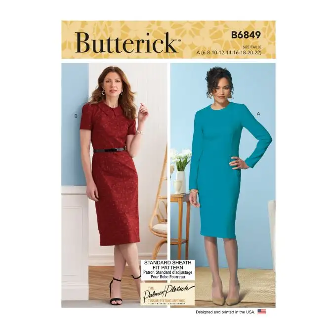 Modello Butterick B6849A Donna Abito dal 38 al 54