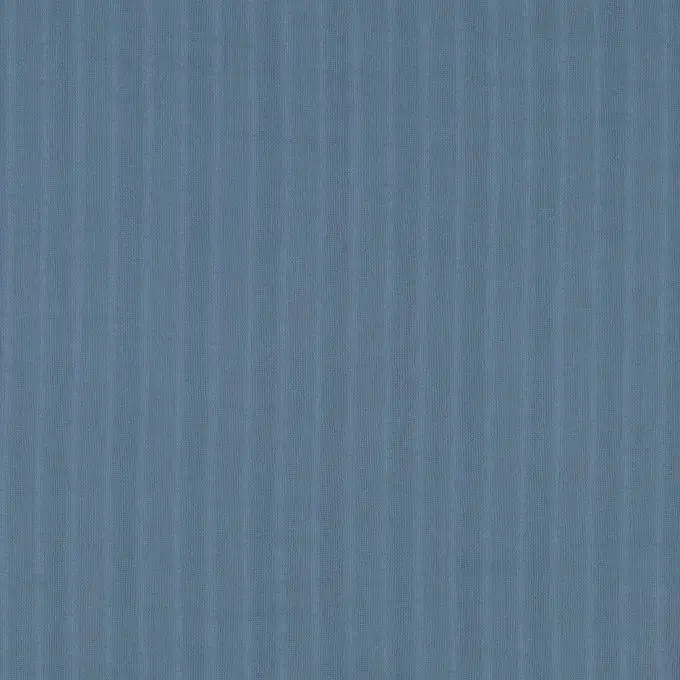 Tessuto voile di cotone a rete rigato blu tempesta