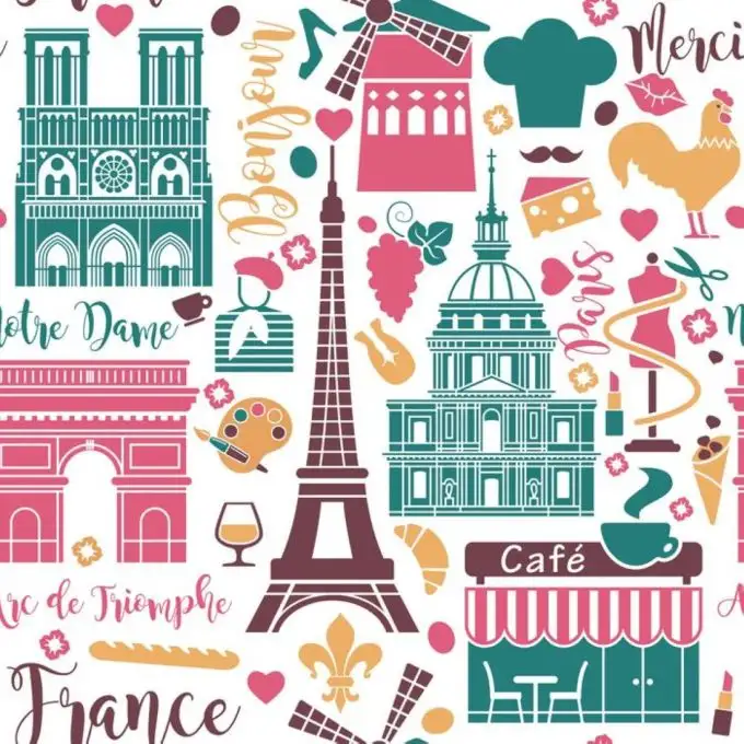 Tessuto patchwork all over Paris colori pop