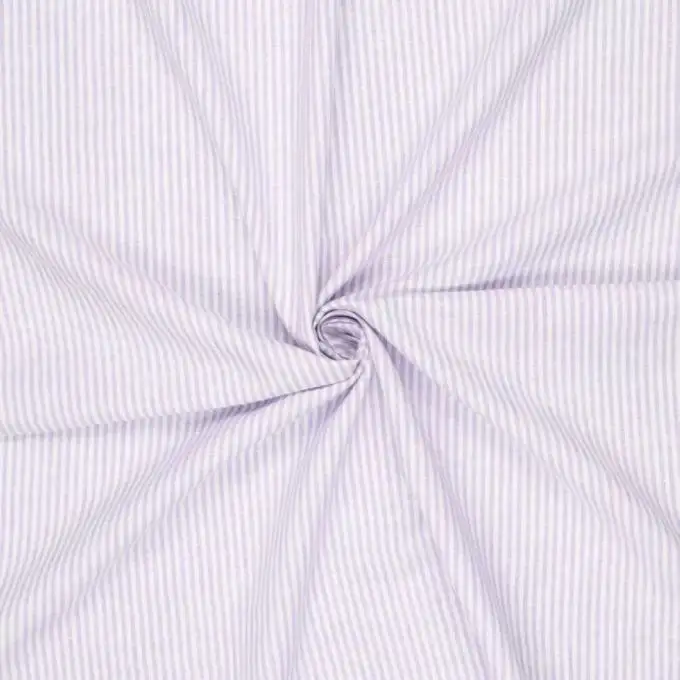 Tessuto tela lino cotone righe lilla