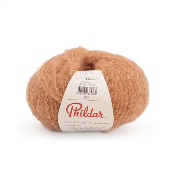 Pelote di lana Phildar chic lurex nudo