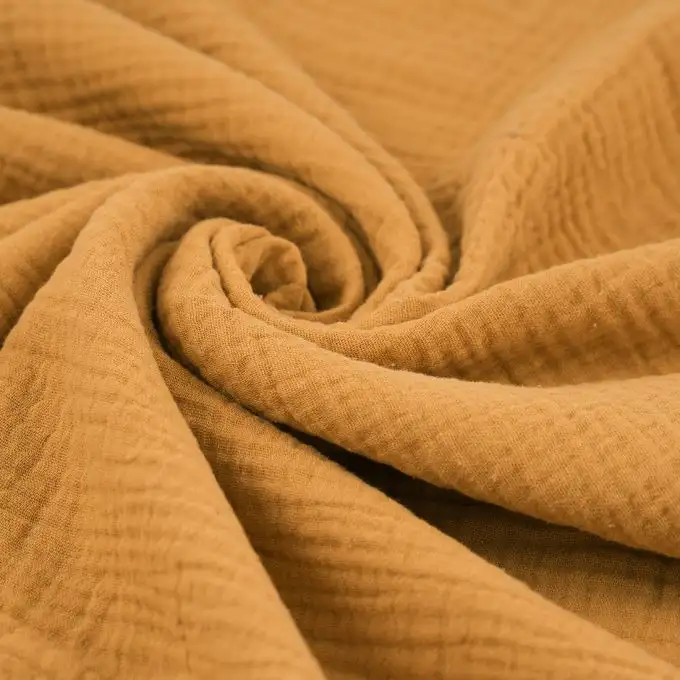 Tessuto doppio garza Gaby miele