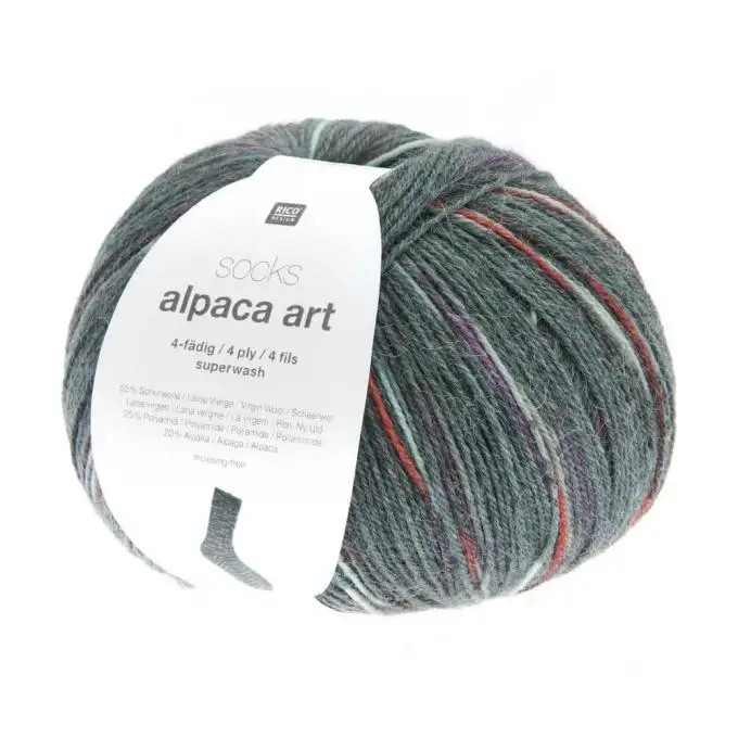 Filato Socks Alpaca 4 fili 100g – Calze morbide Rico Design