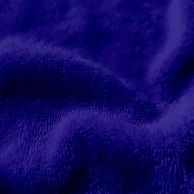 Tessuto spugna bambù morbido blu cobalto