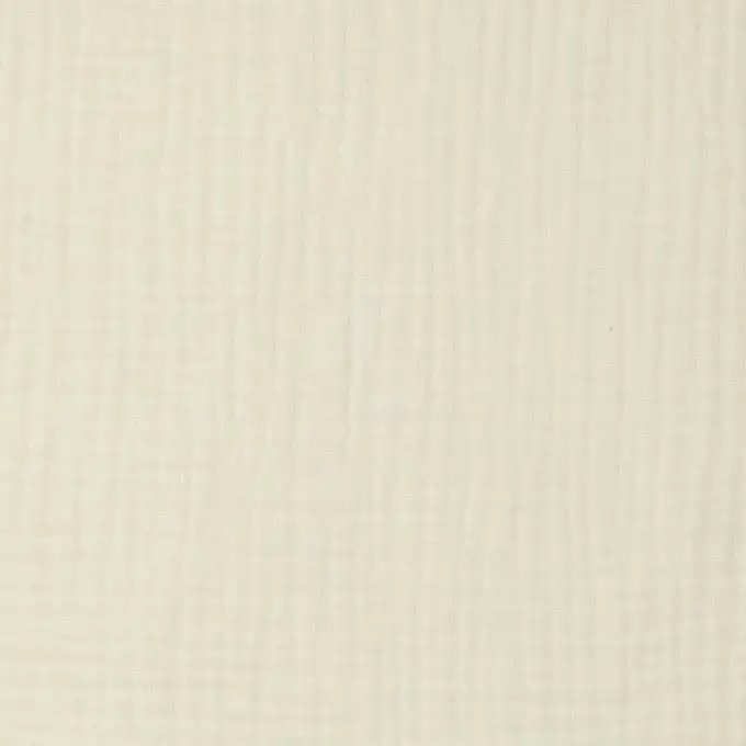 Tessuto triplo garza unito biologico ecru