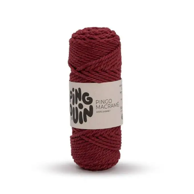 Palla Pingo macramè mogano Pingouin