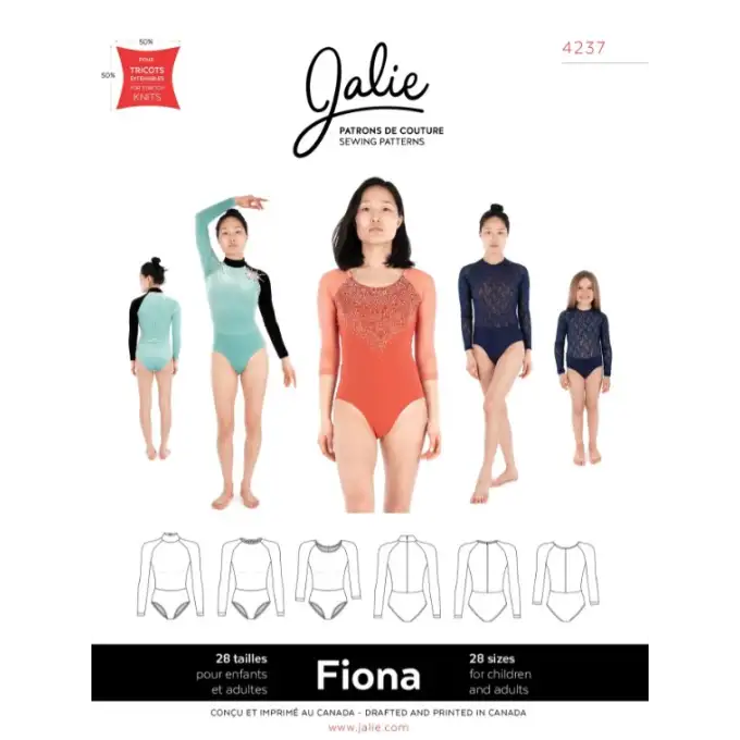 Modello Jalie 4237 Fiona body maniche raglan bambino adulto