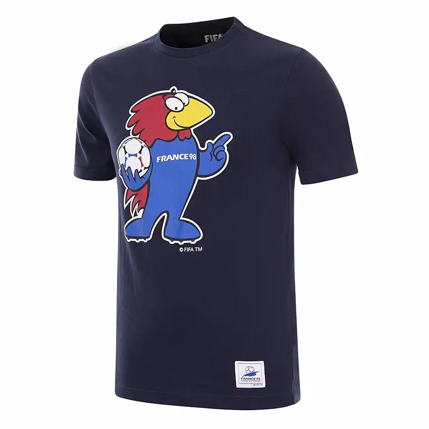 Maglietta Copa Football Francia Mascot Coupe du monde 1998