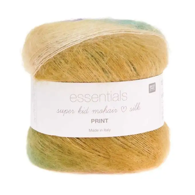 ESSENTIALS SUPER KID MOHAIR LOVES SILK PRINT 50g - Rico Design