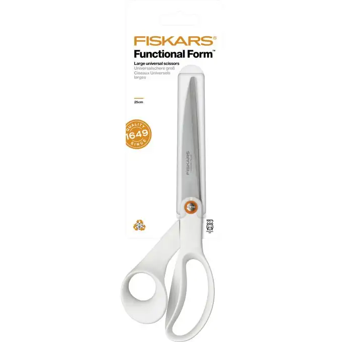 Forbici universali forma funzionale bianco 24 cm - Fiskars