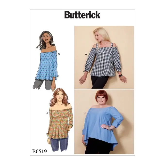 Patron Butterick 6519Y Haut donne da 34 a 42