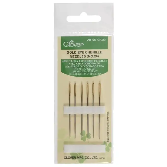 Ago tapisserie chenille occhio d'oro n° 20 x6 - Clover