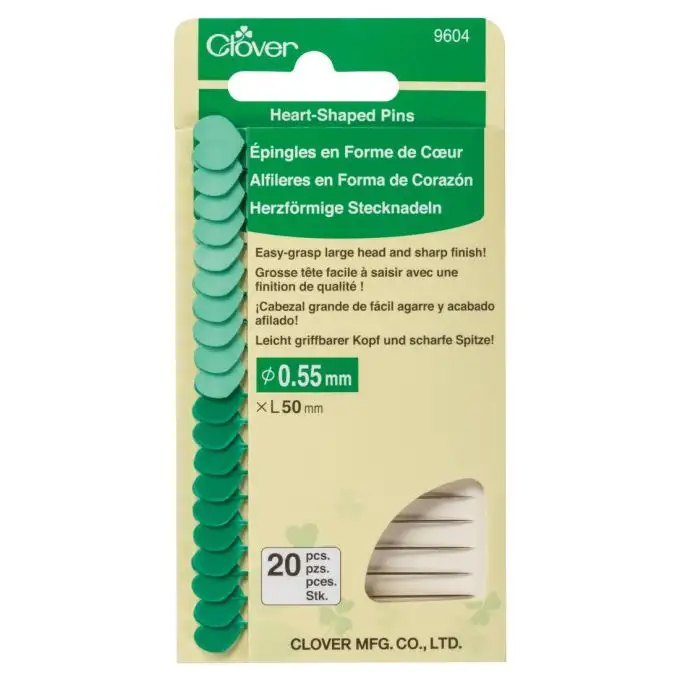 Spilla cuore verde x20 - Clover