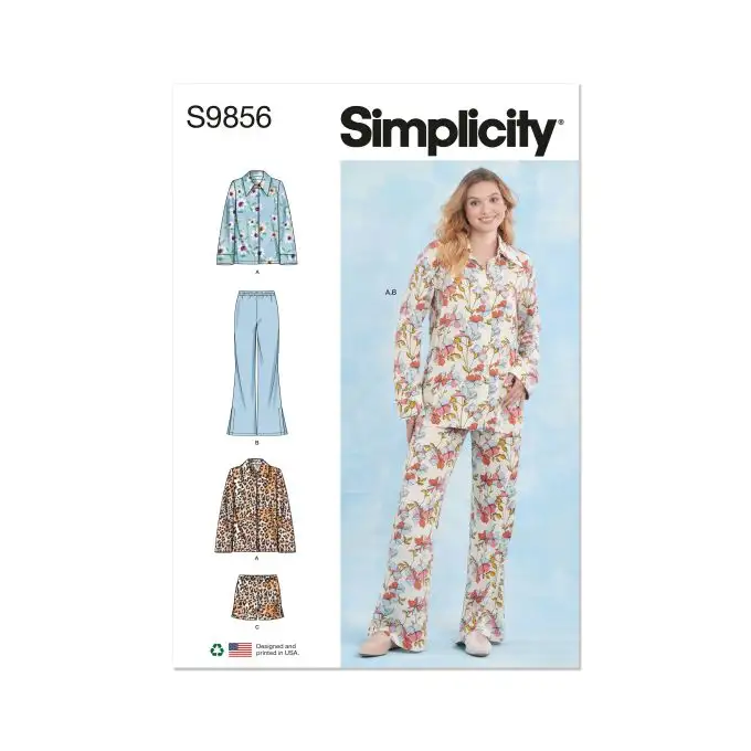 Modello Simplicity S9856.A Abbigliamento notte per donne 34 a 52