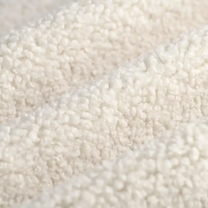 Tessuto tela sedile bouclette ecru