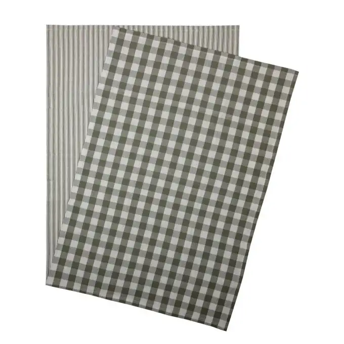 Set di 2 strofinacci countryside verde acqua