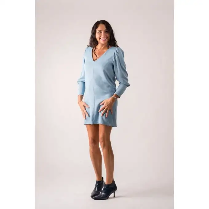 Modello Alice abito donna dal 34 al 52 Clematisse Pattern