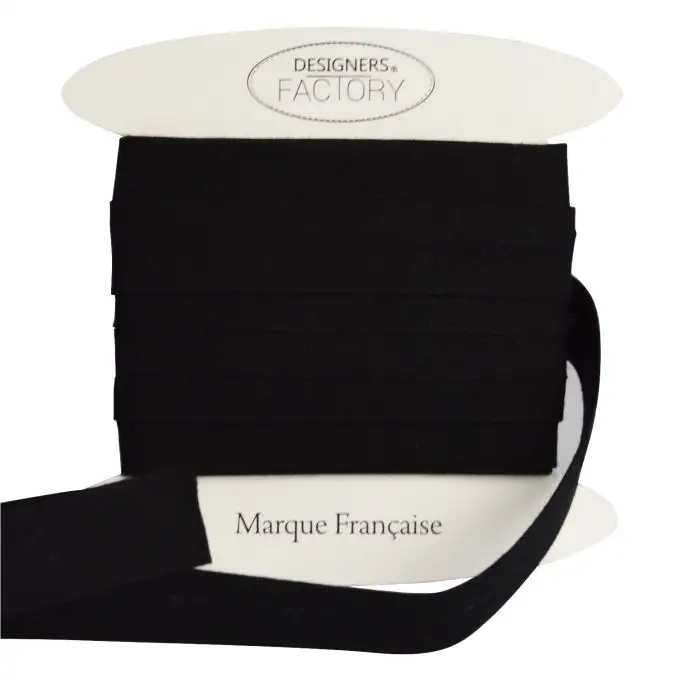 Nastri in sbieco in cotone nero per 5 metri - designers-factory