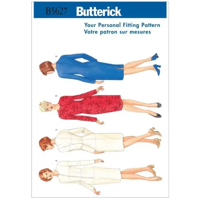 Patron Butterick B5627 abito donna taglia 50