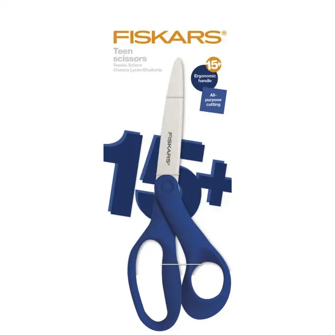 Forbici studente 20 cm blu navy - Fiskars