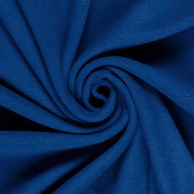 Tessuto felpato morbido e pesante blu reale