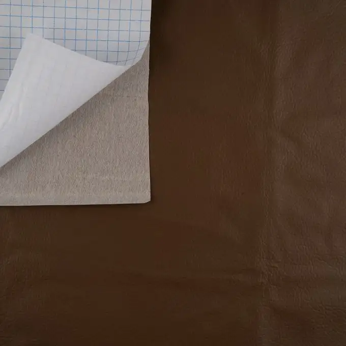 Tessuto similpelle autoadesivo marrone