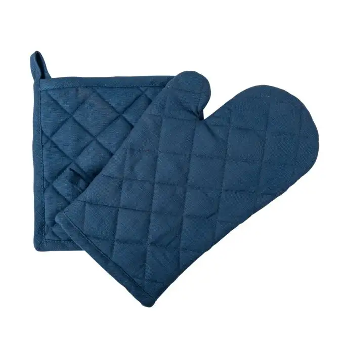 Guanto e presina essenziale blu