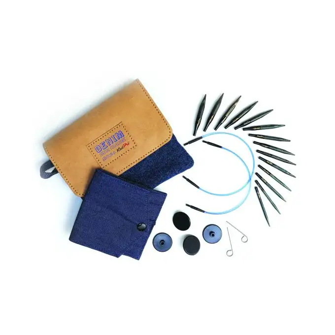 Aghi intercambiabili Symfonie 50 mm legno indigo - Knit Pro