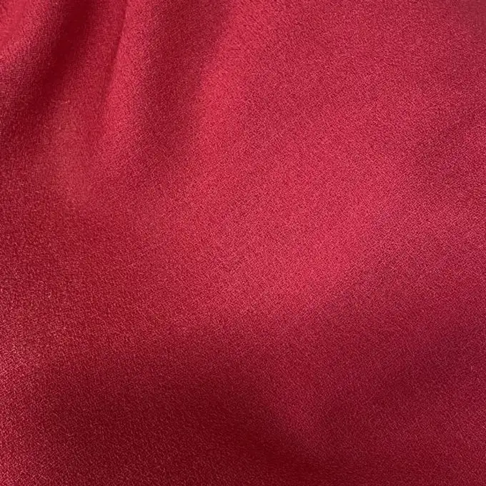 Tessuto crepe di lana Lubiana rosso - Origine Italia