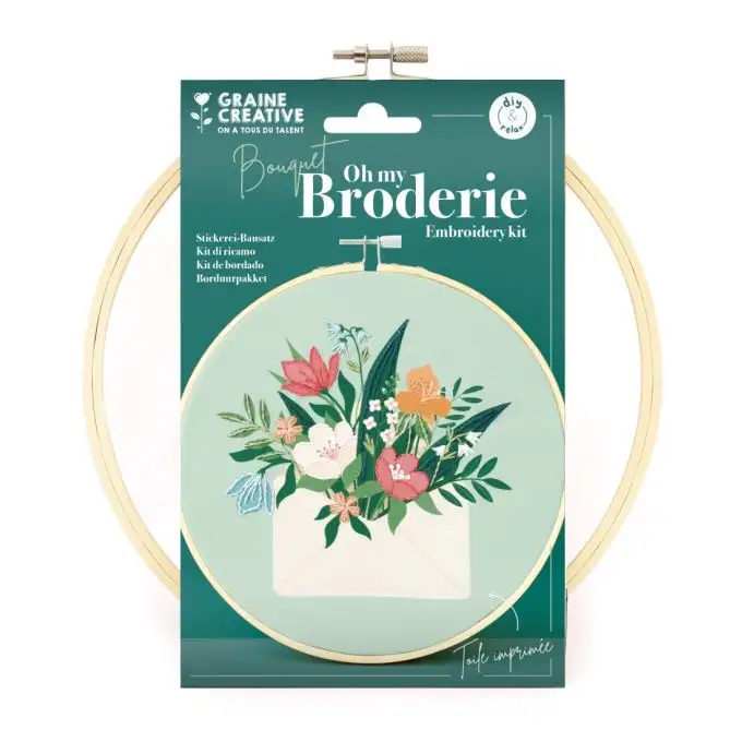 Kit fai da te ricamo - bouquet