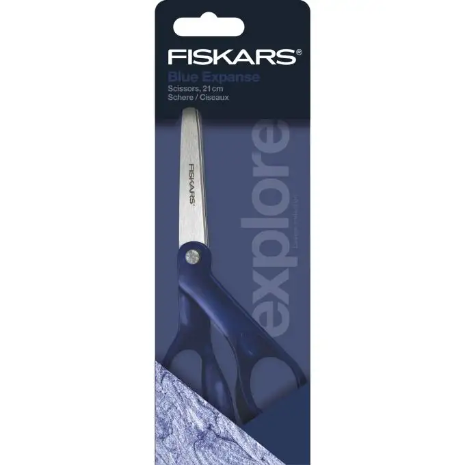 Forbici designer collezione Explore 21 cm blu profondo - Fiskars
