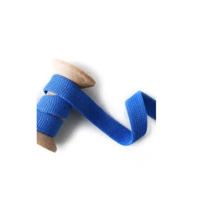 Laccio cotone bio blu vivo 2cm - Albstoffe