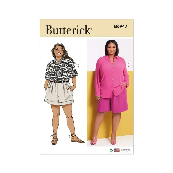 Patron Butterick 6947W3 - Camicie dalla 56 alla 68 (FR)