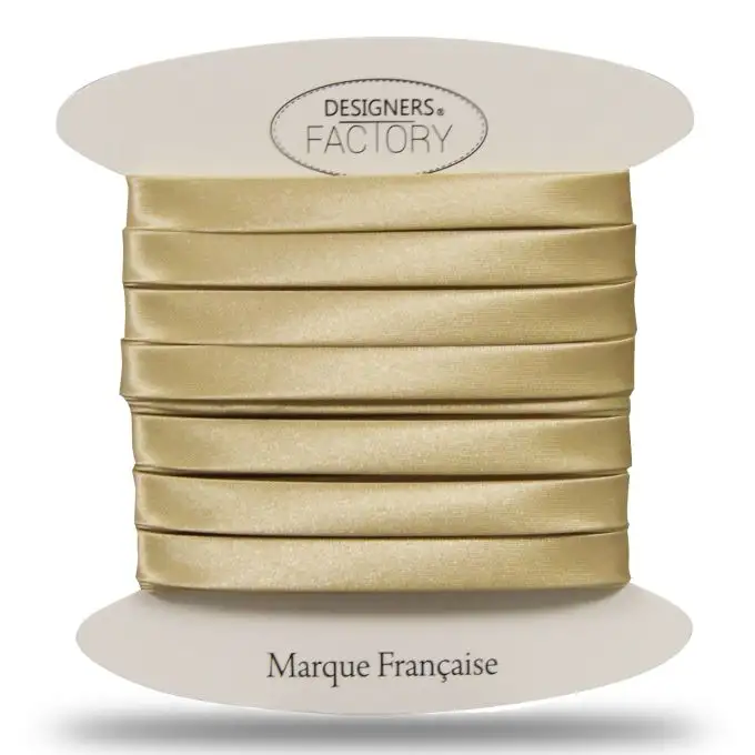 Nastri in sbieco di raso Oro 9mm - 5 metri - designers-factory