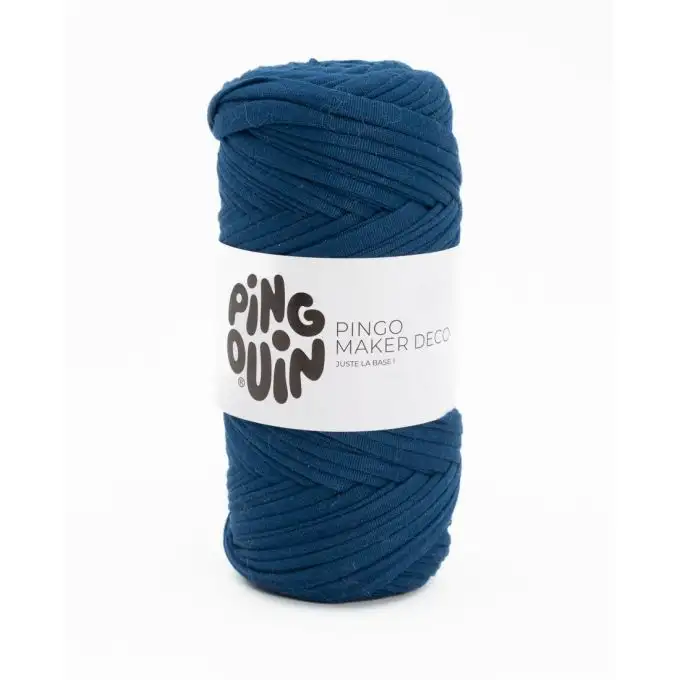Pelota di filato da maglieria Maker Déco blu petrolio - Pingouin