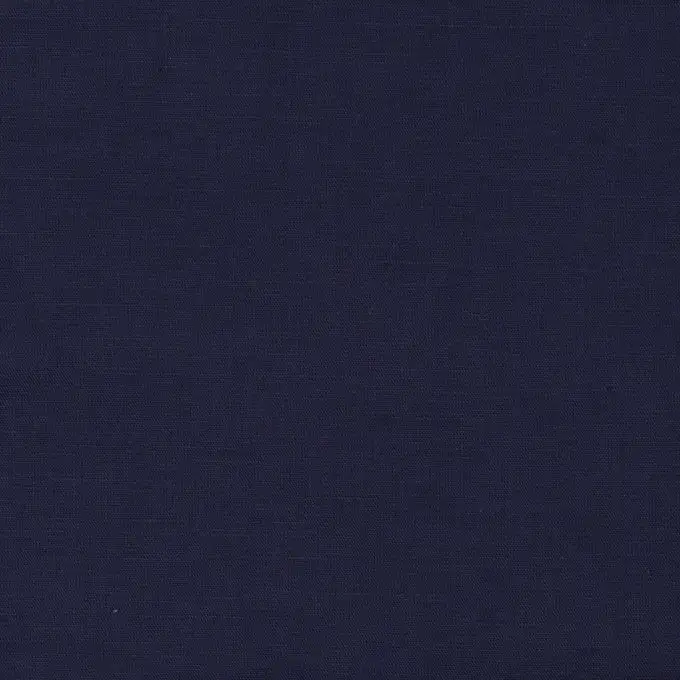 Tessuto cotone lino lavato blu notte