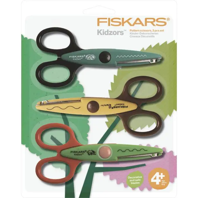 Forbici seghettate Kidzors animali striscianti x3 - Fiskars
