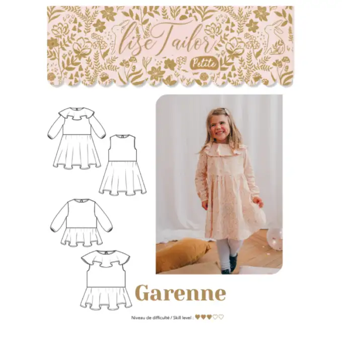 Modello Petite Garenne blusa/vestito bambino - Lise Tailor