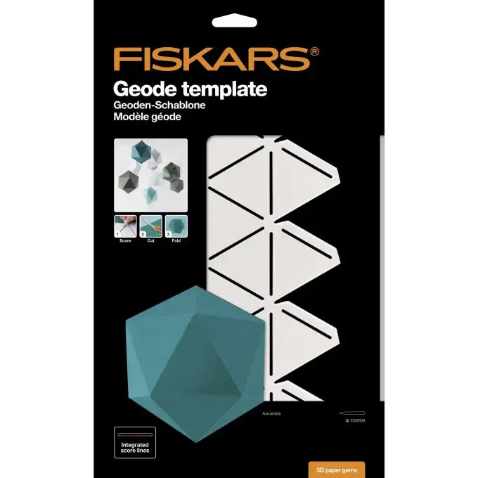 Modello di creazione forma 3D carta geode - Fiskars