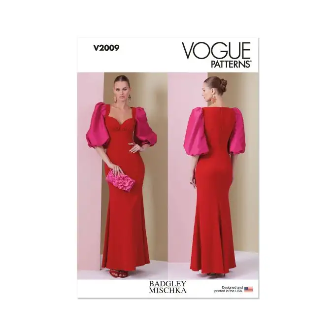 Modello Vogue V2009B5 Donna Abito aderente 36 a 44