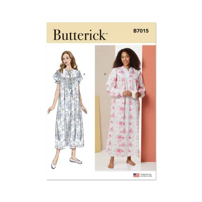 Modello Butterick B7015A Donna Abbigliamento notte XS a XXL