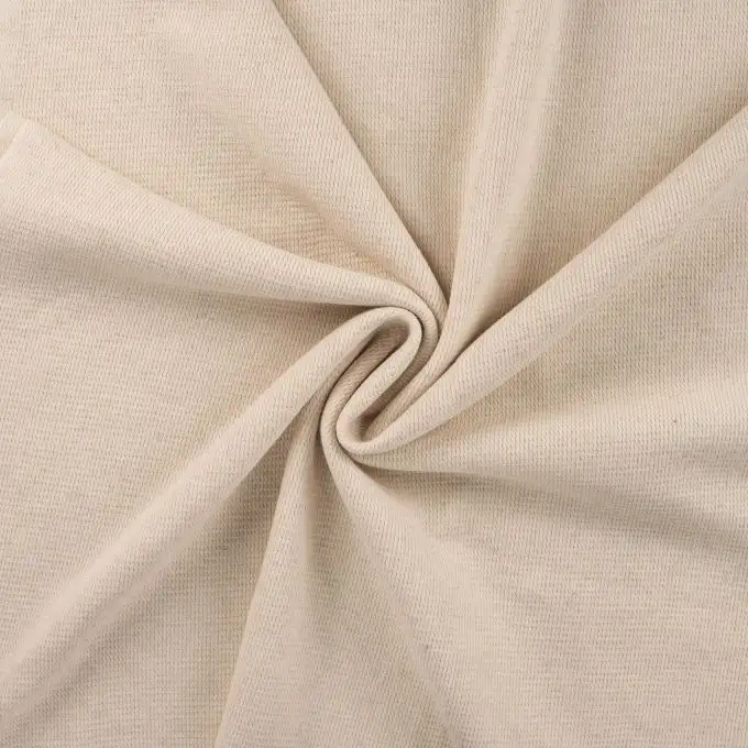 Tessuto rete alveare cotone lino ecru