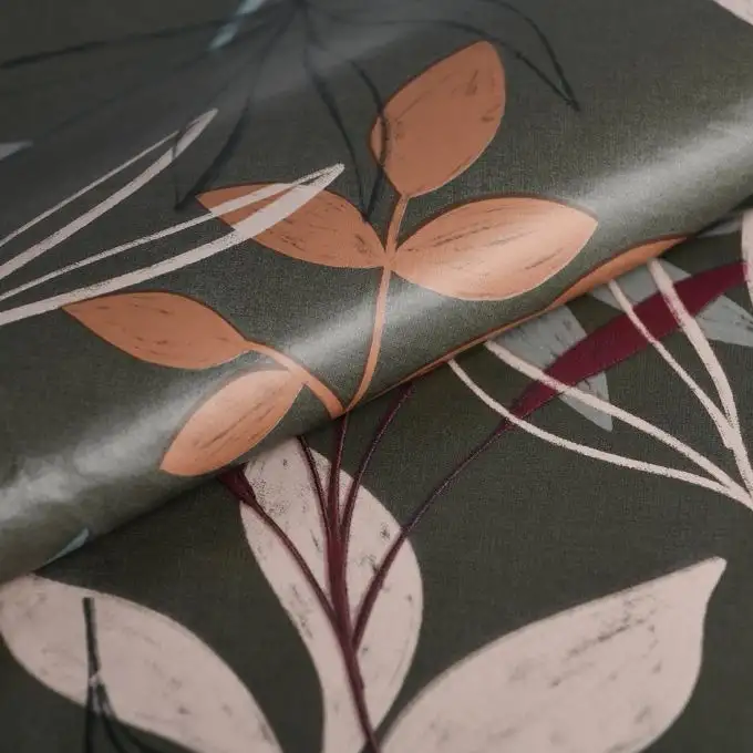 Tessuto cerato lisa verde grande larghezza