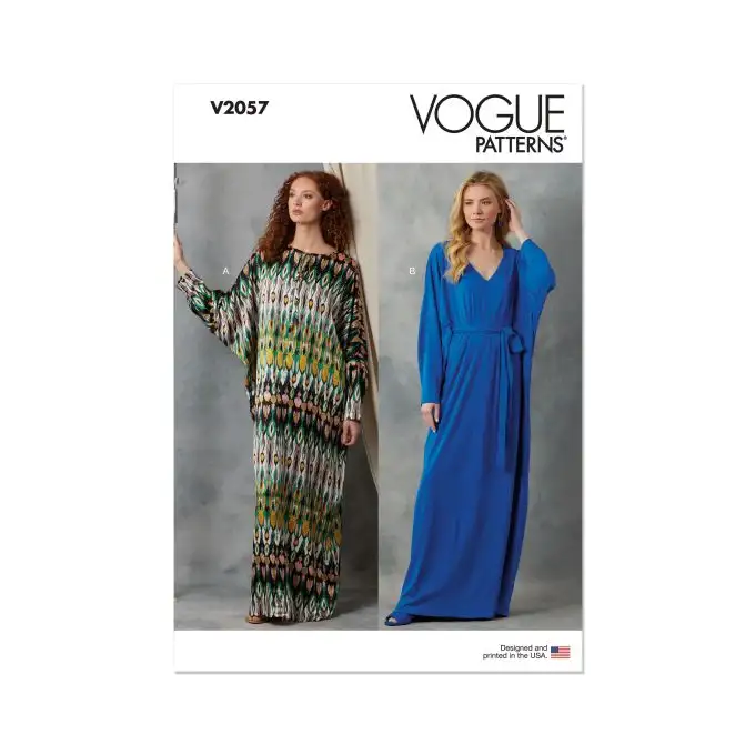 Patron Vogue V2057A Caftano da XS a XXL