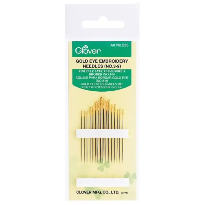 Ago per ricamo occhio d'oro n° 3-9 - Clover
