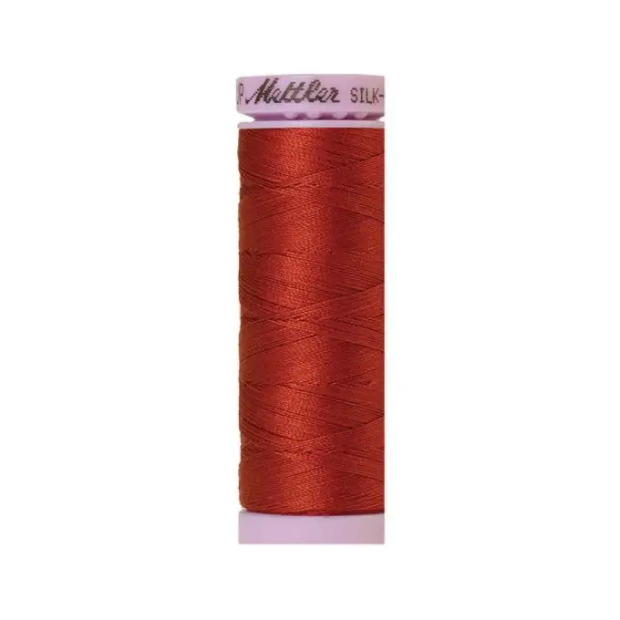 Bobina di filo mettler silk finish cotone 150m terracotta col 1074