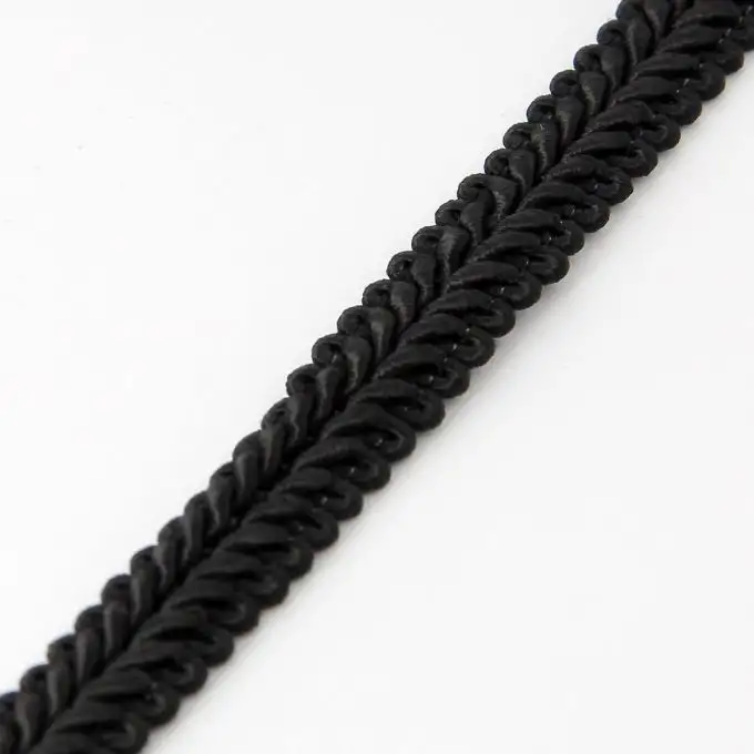 Nastro tradizionale intrecciato 9mm nero